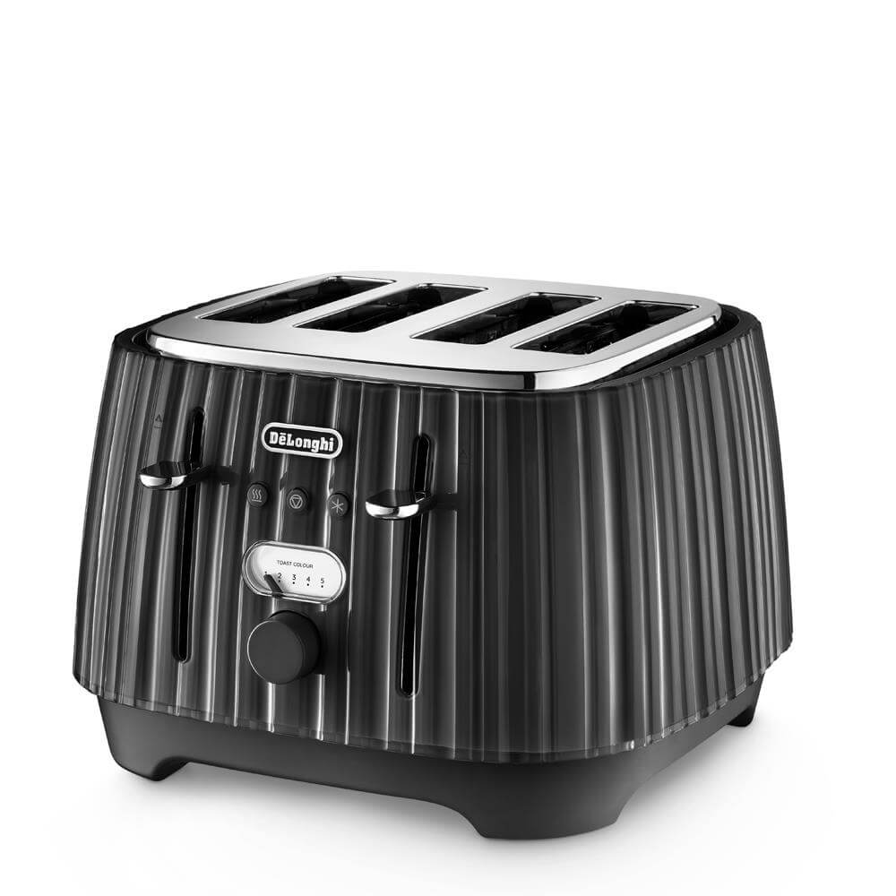 DeLonghi Ballerina Black 4 Slice Toaster